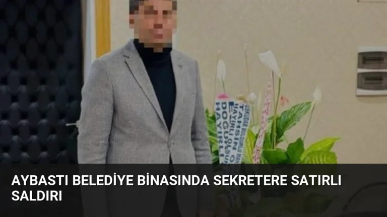 Aybastı Belediye Binasında Sekretere Satırlı Saldırı