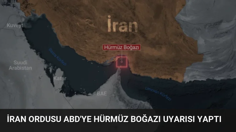 İran Ordusu ABD’ye Hürmüz Boğazı Uyarısı Yaptı