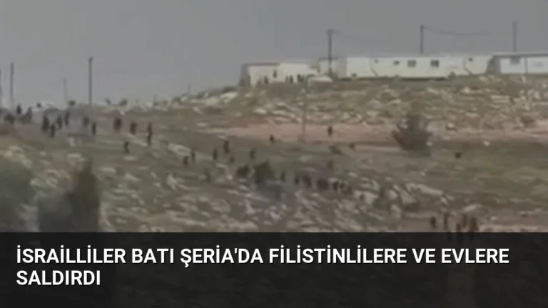 İsrailliler Batı Şeria’da Filistinlilere ve Evlere Saldırdı