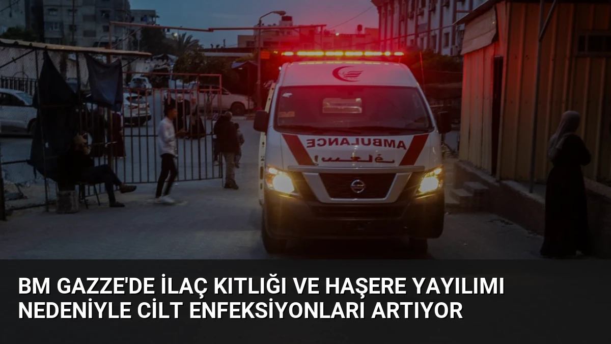BM Gazze’de İlaç Kıtlığı ve Haşere Yayılımı Nedeniyle Cilt Enfeksiyonları Artıyor