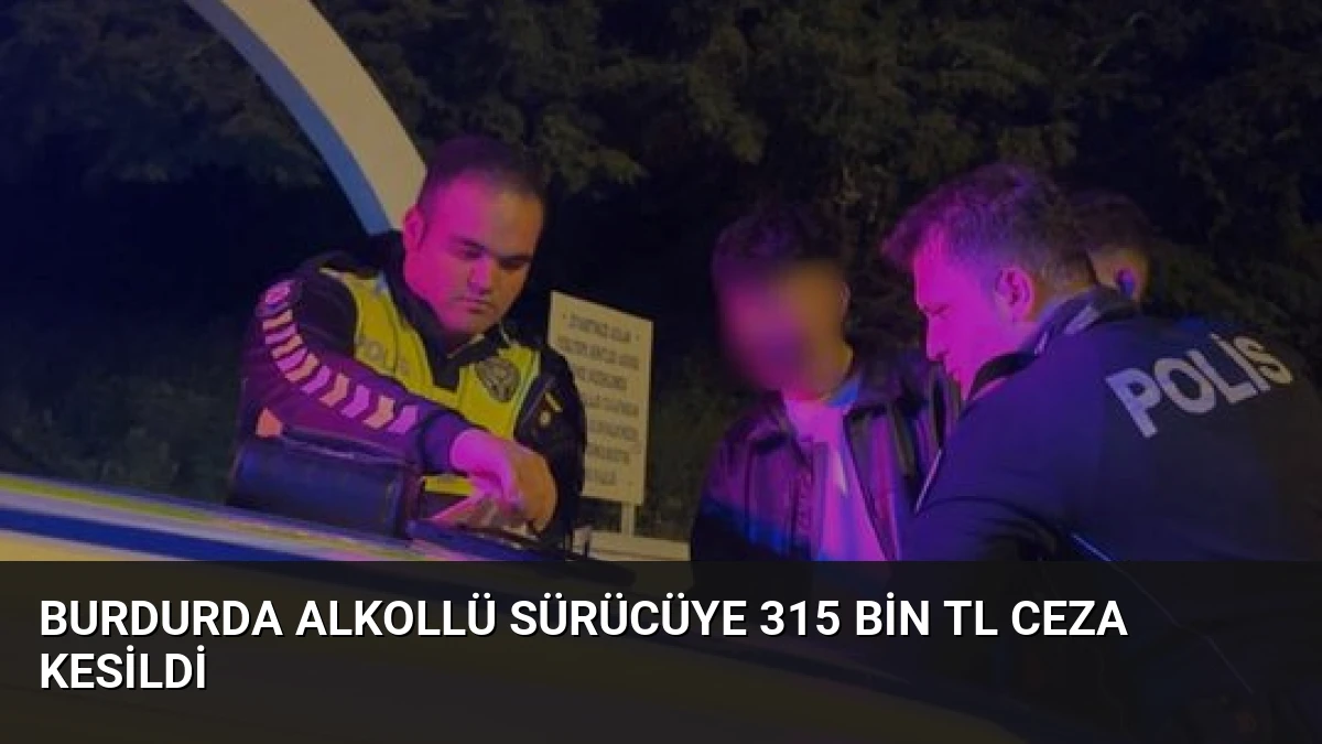 Burdurda Alkollü Sürücüye 315 Bin TL Ceza Kesildi