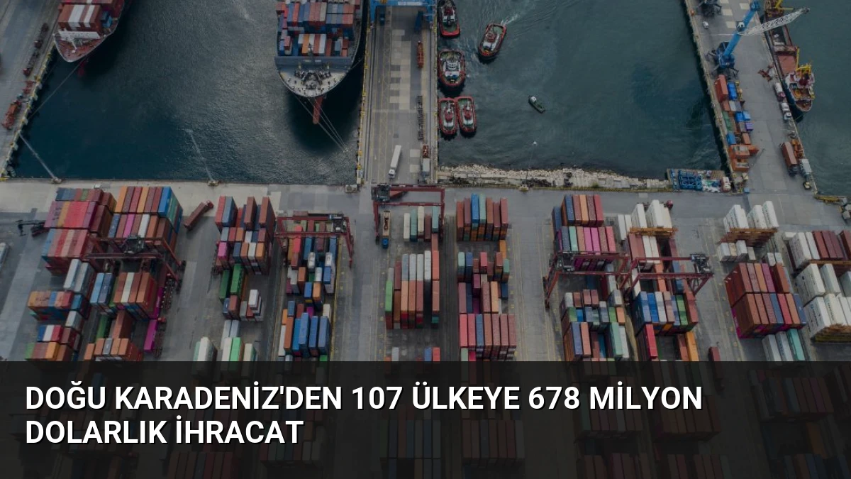 Doğu Karadeniz’den 107 Ülkeye 678 Milyon Dolarlık İhracat