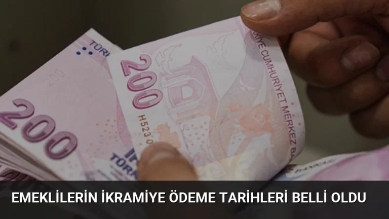 Emeklilerin ikramiye ödeme tarihleri belli oldu