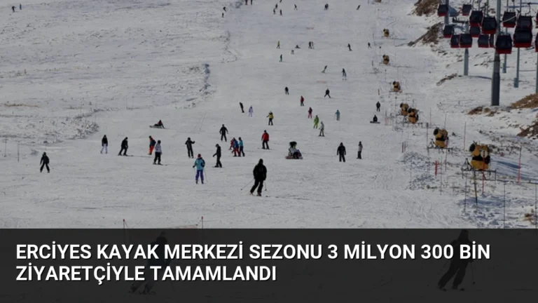Erciyes Kayak Merkezi Sezonu 3 Milyon 300 Bin Ziyaretçiyle Tamamlandı