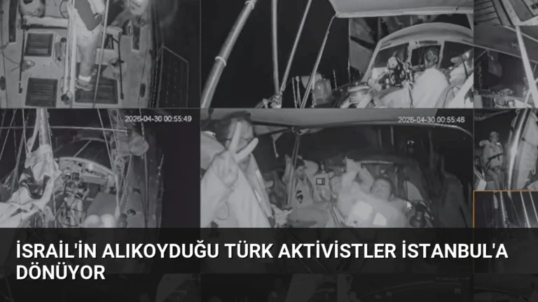 İsrail’in alıkoyduğu Türk aktivistler İstanbul’a dönüyor