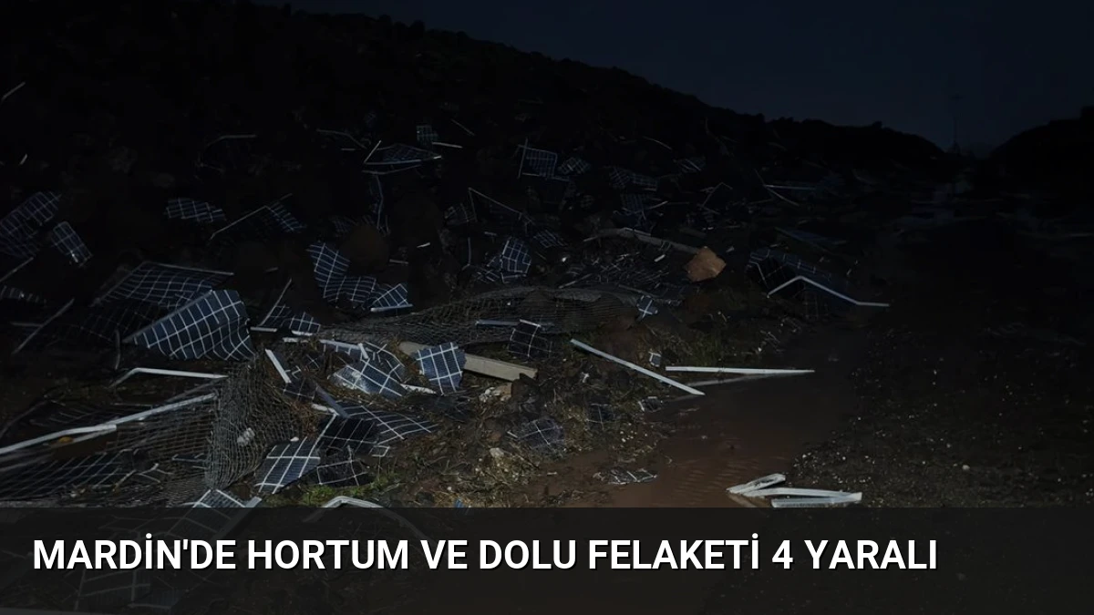 Mardin’de Hortum ve Dolu Felaketi 4 Yaralı