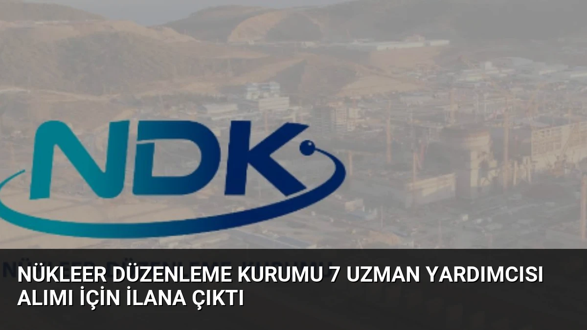 Nükleer Düzenleme Kurumu 7 Uzman Yardımcısı Alımı İçin İlana Çıktı