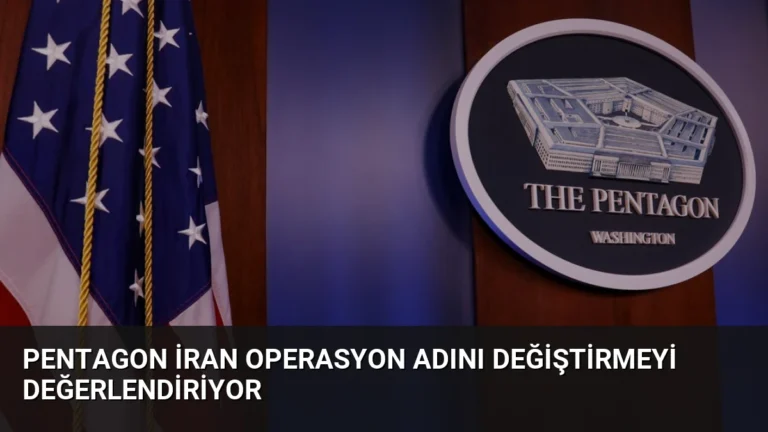 Pentagon İran Operasyon Adını Değiştirmeyi Değerlendiriyor