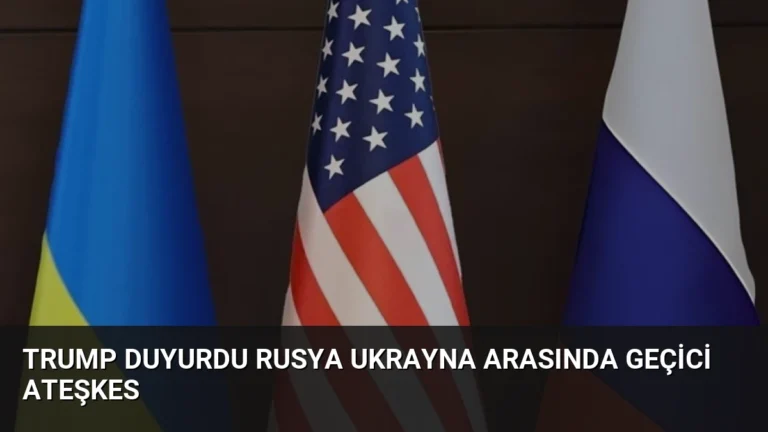 Trump Duyurdu Rusya Ukrayna Arasında Geçici Ateşkes