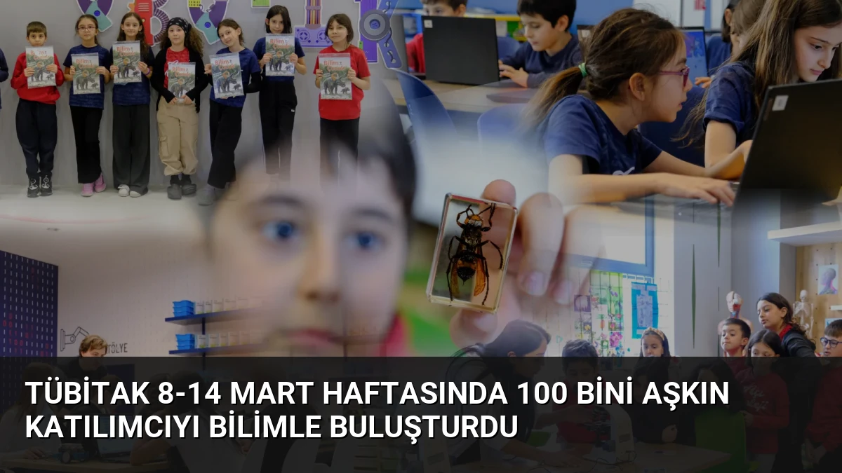 TÜBİTAK 8-14 Mart Haftasında 100 Bini Aşkın Katılımcıyı Bilimle Buluşturdu