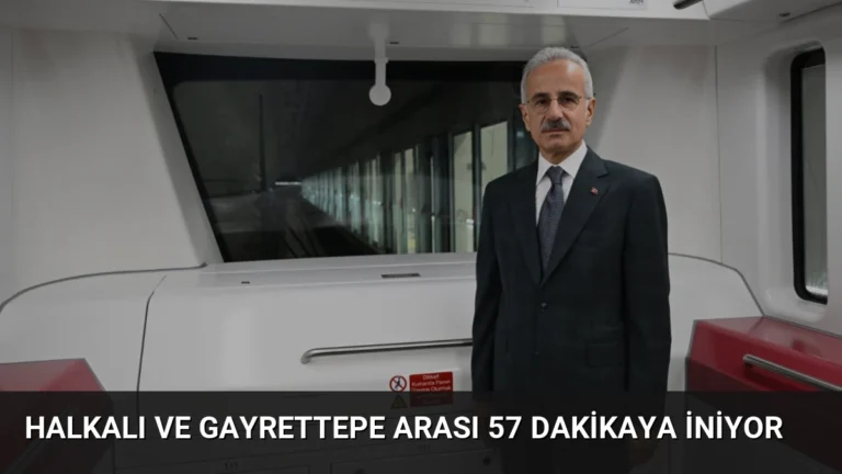 Halkalı ve Gayrettepe Arası 57 Dakikaya İniyor