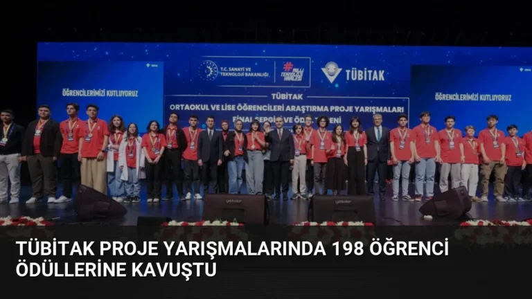 TÜBİTAK Proje Yarışmalarında 198 Öğrenci Ödüllerine Kavuştu