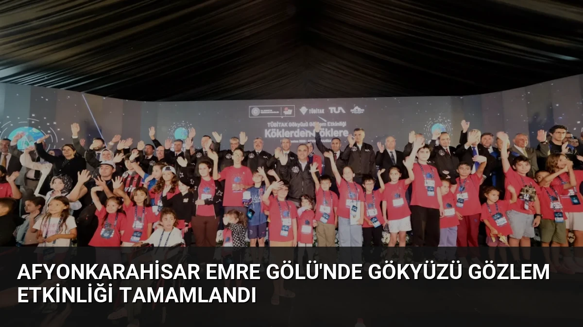 Afyonkarahisar Emre Gölü’nde Gökyüzü Gözlem Etkinliği Tamamlandı