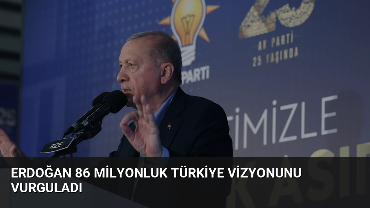 Erdoğan 86 Milyonluk Türkiye Vizyonunu Vurguladı