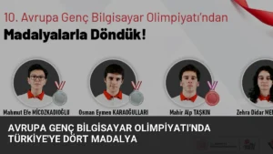 Avrupa Genç Bilgisayar Olimpiyatı’nda Türkiye’ye Dört Madalya