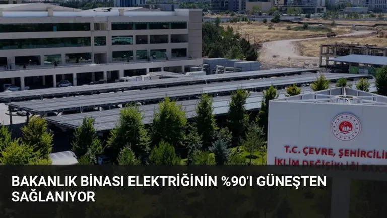 Bakanlık Binası Elektriğinin 'ı Güneşten Sağlanıyor