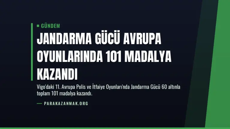 Jandarma Gücü Avrupa Oyunlarında 101 Madalya Kazandı
