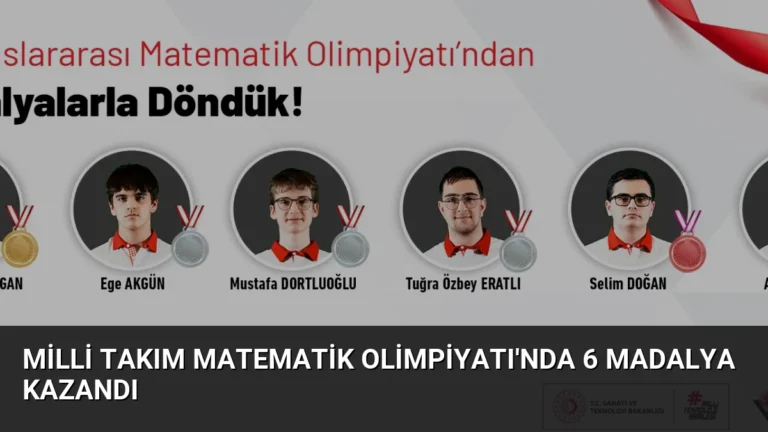 Milli Takım Matematik Olimpiyatı’nda 6 Madalya Kazandı