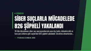 Siber Suçlarla Mücadelede 826 Şüpheli Yakalandı